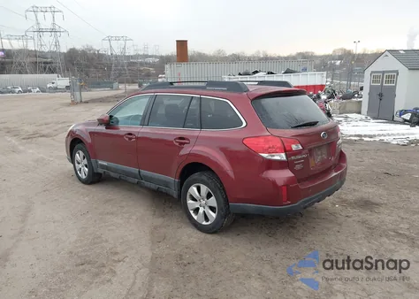 2012 Subaru Outback 2.5I Premium z USA, uszkodzony, nr VIN 4S4BRBCC0C3288312